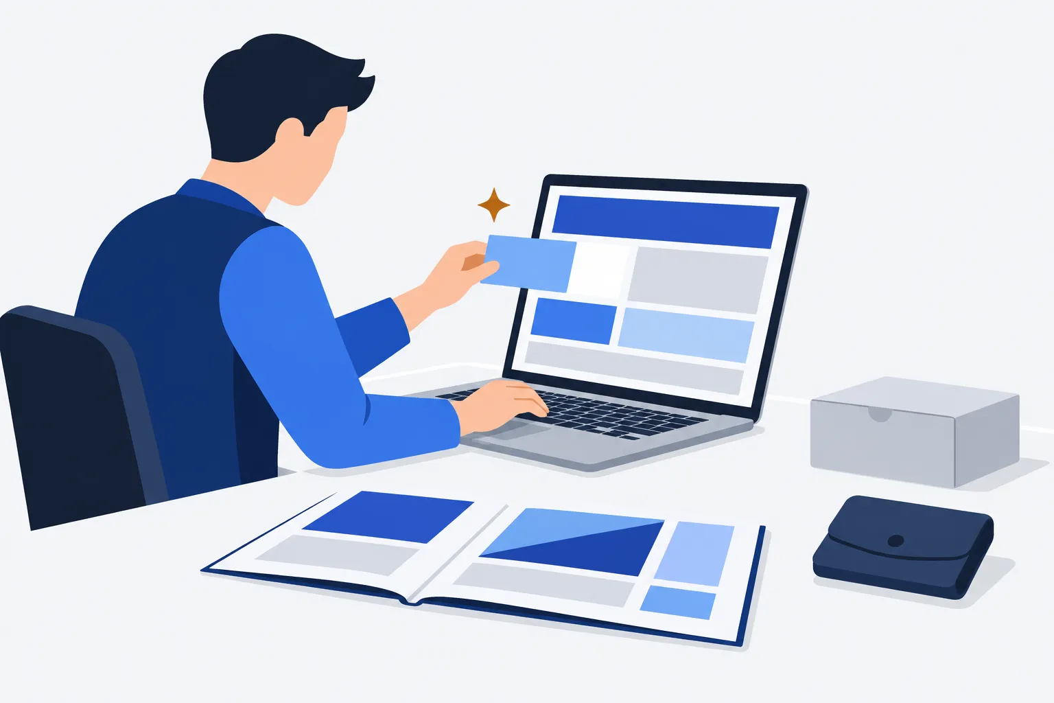 Un indépendant crée son site avec une aide à la conception, entre présentation de son activité, vente en ligne et budget.